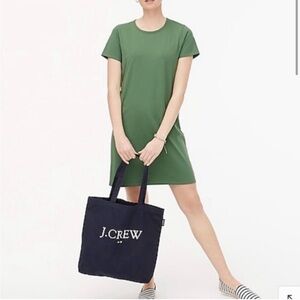 J. Crew T-Shirt Dress in Green size XS